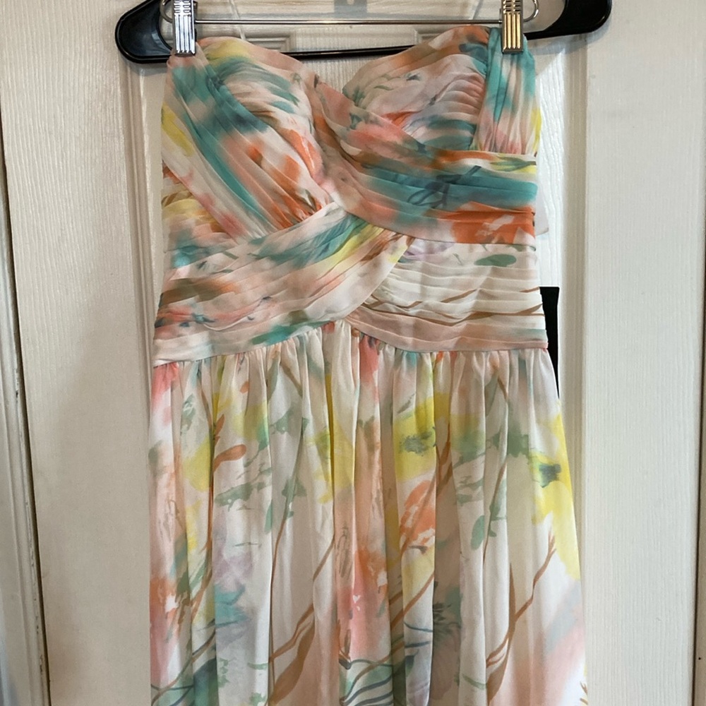 JS Boutique Nordstrom Watercolor Floral Prom/Wedding Dress NWT